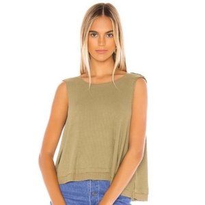Free People New Love Tank Willow Green Sz Medium